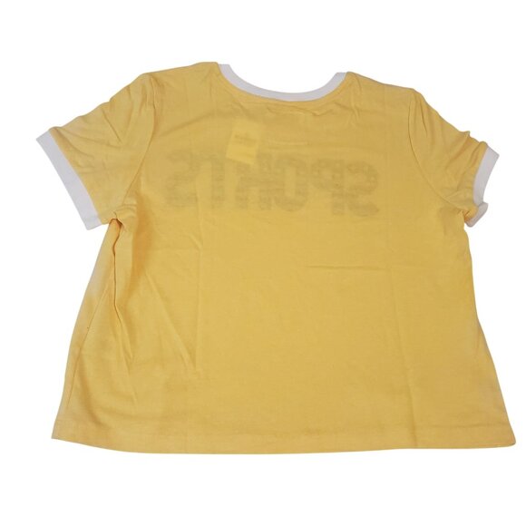 Re- Spun by Marine Layer womens tee shirt Sz small yellow graphic short sleeve - Picture 3 of 12